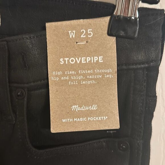 Madewell Stovepipe HighRise Jeans Size 25 NWT - Picture 3 of 10